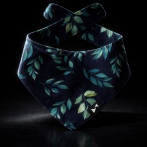 Moonlight Foliage Dog Scarf, Limited Edition Cotton Bandana