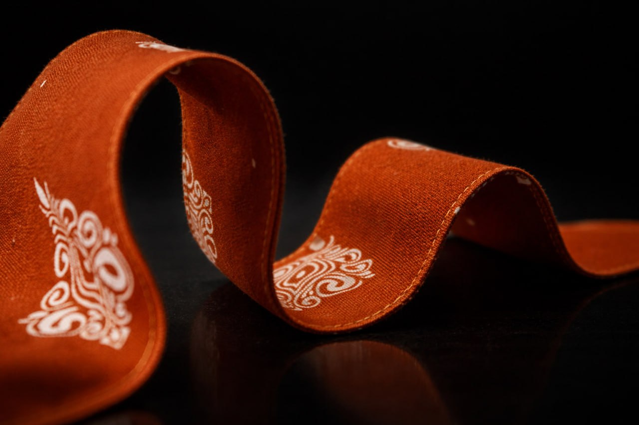 Terracotta Crest Dog Scarf, Limited Edition Cotton Bandana - Image 2